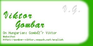 viktor gombar business card